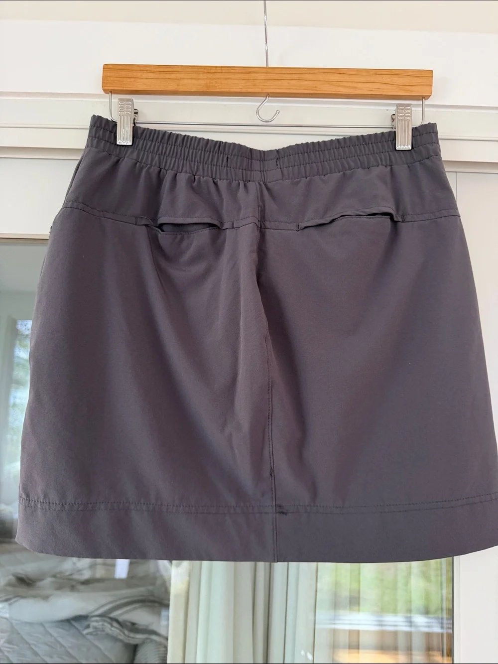 😎 Women's Charcoal Pull-On Active Skort with Drawstring